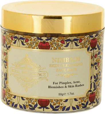

Royal Indulgence Nimbadi Skin Cleansing Face Mask - 100% Organic & Ayurvedic reduces Acne and pimples. For Soft and Blemish Free Skin (50 Gms)(150 g)