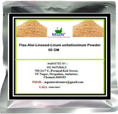 

MGBN Flax-Alsi-Linseed-Linum usitatissimum Powder 50 GM(50 g)