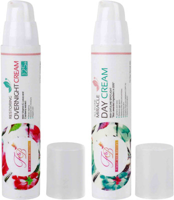 

Fleur and Berries F&B "COMBO" All in One Miracle Day Cream and Restoring Overnight Cream-(Complete Skin Solution)(100 g)