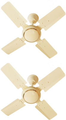 

Winstar MINI DECOR 24 INCH ( Pack of 2 ) 4 Blade Ceiling Fan(Ivory, Pack of 2)