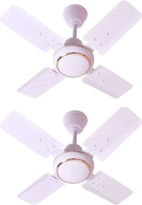 

Winstar MINI DECOR 24 INCH ( Pack of 2 ) 4 Blade Ceiling Fan(White, Pack Of 2)