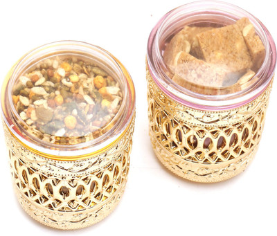 

Ghasitaram Gifts Healthy Hampers-Mehwish Set of 2 Granula Bites, Roasted Namkeen Air Tight Containers Combo(4)