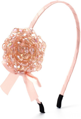 

Little Hip Boutique Beads Flower Hair Band - Pink Hair Band(Pink)
