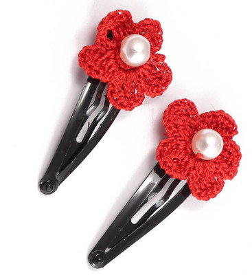 

AANJNEY CROCHET TIC-TAC PINS. Tic Tac Clip(Red)