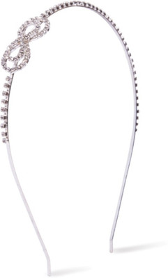 

Little Hip Boutique Embellished Bow Hair Band - Silver Hair Band(Silver)