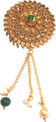 Shrungarika Fashionable Golden Bun Clip(Gold)