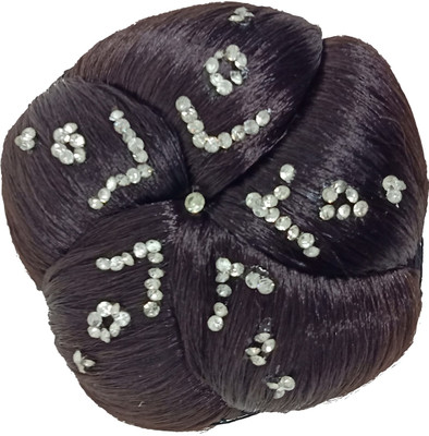 

Majik Juda With Stone Hair Accessories For Women Black Pack Of 1 Bun(Black)