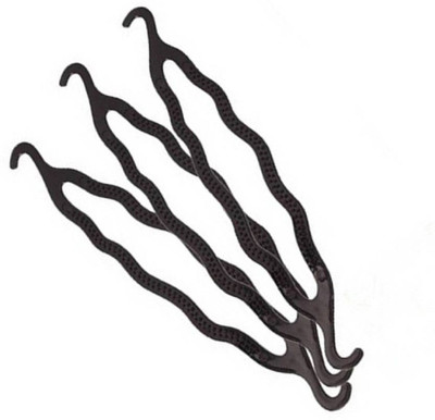 

niwner hair styling clip bun, juda maker braid tool (pack of 3 pcs) Bun Clip, Hair Clip(Black)