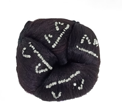 

Majik Artificial Synthetic Hair Juda Accessories For Women Black Pack Of 1 Bun(Black)