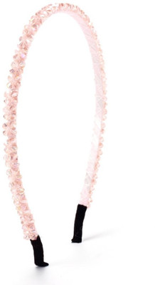 

Little Hip Boutique Shimmery Crystal Hair Band - Pink Hair Band(Pink)