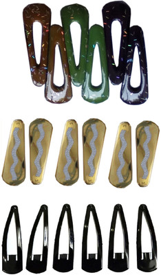 

CHERRY BLUE Tic Tac Multicolour Clips Tic Tac Clip(Black, Gold, Multicolor)