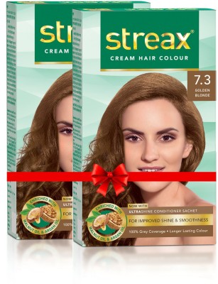 Streax Cream Hair Colour Pack Of 2 Hair Color Golden Blonde No 7 3