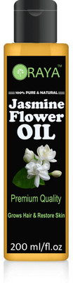 

ORAYA Jasmine Essential Oil (Chameli) - 100% Pure Undiluted - Therapeutic Grade - Premium Quality - Best For Aromatherapy, Deep Sleep, Stretch Marks and All Skins (200 ml) Hair Oil(200 g)