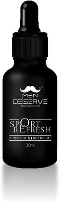 

MEN DESERVE Sport Refresh Beard Oil (Power of 11 Premium Beard Oils) 30ml Hair Oil(30 ml)