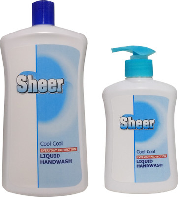 

SHEER Hand Wash Refill Pack COOL COOL (700ml + 200ml Pump Dispensar Extra)(900 ml, Bottle, Pack of 2)