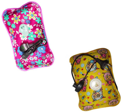 

CRETO Best Quality Combo Pack of Cordless Electric 1 L Hot Water Bag(Multicolor)