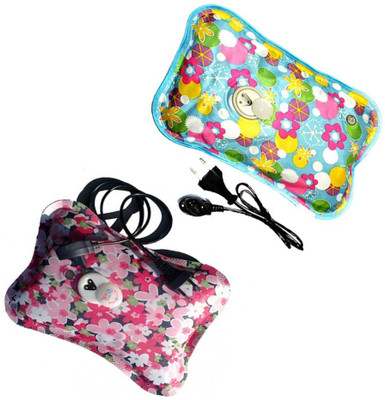 

CRETO Super Comfort Combo of 2 Electric hot water bag single thermostat 1 L Hot Water Bag(Multicolor)