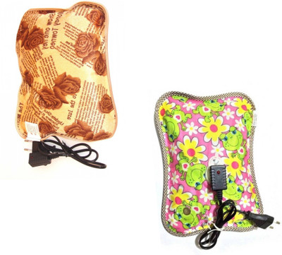 

CRETO Best Quality 2 Pack Combo of Pain relief Electric 1 L Hot Water Bag(Multicolor)