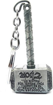 SwaagZone Thor Hammer Silver Key Chain