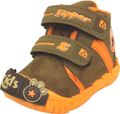 

RANGOLIFASHIONS Boys & Girls Strap Casual Boots(Brown