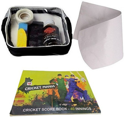 

SG One Cricket bat care kit + one cricket bat face cover + one cricket score book- Cricket Kit