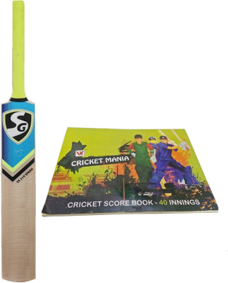 

SG 'VS 319 Spark' Kashmir Willow Cricket Bat + One cricket Score Book 40 innings - Cricket Kit