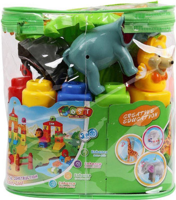 

Global 19 Piece Educational & Learning Jungle Animal Blocks Game (Multicolor)(Multicolor)