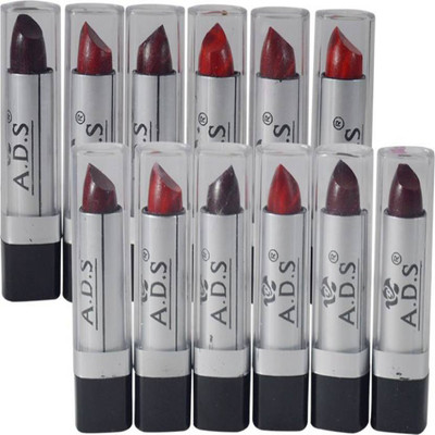 

ADS Red And Mehroon Lipstick Pack of 12 set(Red, Mehroon)