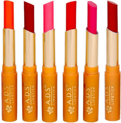 

ADS Durable organic waterproof Non-Smudging lipstick set of 6(Multicolor)