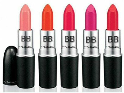 

BB MAC IMPORTED SHINIING LIPSTICK ULTRA SMOOTH MULTICOLOUR SET OF 5(MULTICOLOUR)