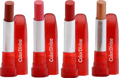 

Color divine Colordivine Set of 4 Lipsticks(Multi color)