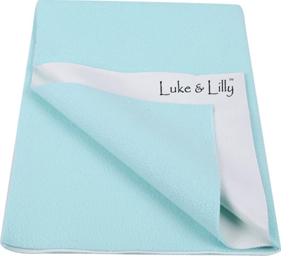 Luke and Lilly Rubber Baby Bed Protecting Mat(Blue, Small)
