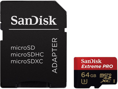 

SanDisk EXTREME 64 MicroSD Card Class 10 100 Memory Card(With Adapter)