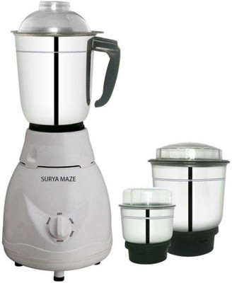 

Surya Maze SM-001 500 Mixer Grinder(White, 3 Jars)