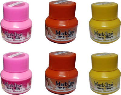 

Mark Line Dip & Twist Nail Lacquer Remover Sponge 30ml (Pack of 6)(180 ml)