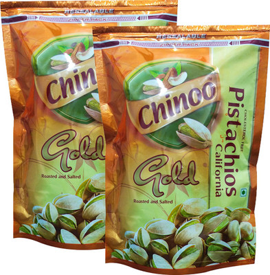

Chinoo Roasted & Salted California Pistachio Nuts, 2 Packs of 250g Each Pistachios(500 g, Pouch)