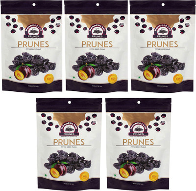 

Wonderland Pitted Dried Plums 1kg ( Pack of 5-200g Each) Prunes(1000 g, Pouch)