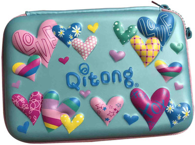 

13-HI-13 Stylish Smart Zipper Art Canvas Pencil Box(Set of 1, Multicolor)