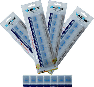 

MediBox 7 - day Long Pill Box Pill Box(White)