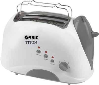

Orbit Titon 2 Slice 800 W Pop Up Toaster(White)
