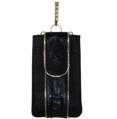 

Deepsum Wedding Party Saree Clutch Mobile Pouch Waist Clip Ladies Purse Gift For Women Mobile Pouch (Black) Mobile Pouch(Black)