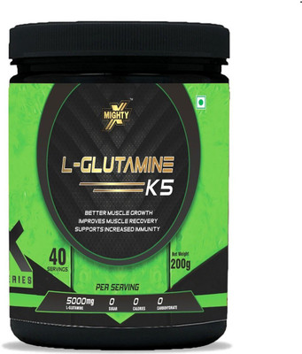 

MightyX L-Glutamine K5, 200g, 40 Servings Glutamine(200 g, Unflavored)