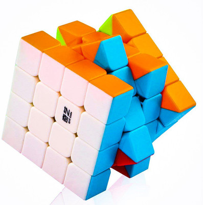 

D ETERNAL QiYi Cube High Speed Stickerless magic Rubik Rubix Cube 4x4x4 Brainteaser(1 Pieces)