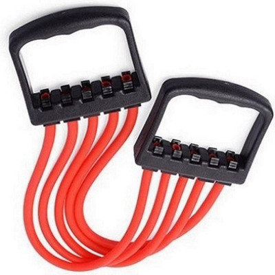 

Healthline Chest Expender Excercise Gym & Home Latex Tube Resistance Tube(Red)