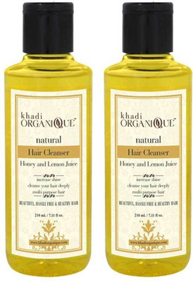 

Khadi organique Hair cleanser/Shampoo Honey and Lemon Juice(420 ml)