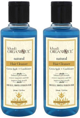 

Khadi organique Hair Cleanser/Shampoo Green Apple + Conditioner(420 ml)