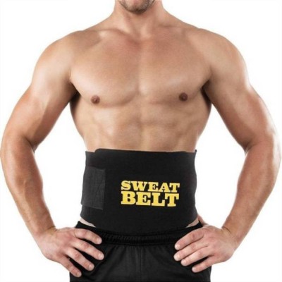 KRITAM Free size Unisex hot shaper Sweet sweat Slimming Belt (Black) Slimming Belt(Black)