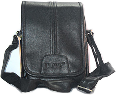 

Trust Men & Women Formal, Casual Black Synthetic Leather Sling Bag