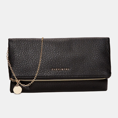 

Chemistry Women Casual Black Leatherette Sling Bag