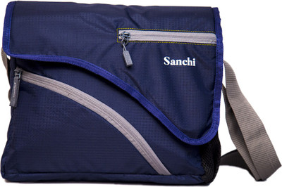 

Sanchi Men Casual Blue Polyester Sling Bag